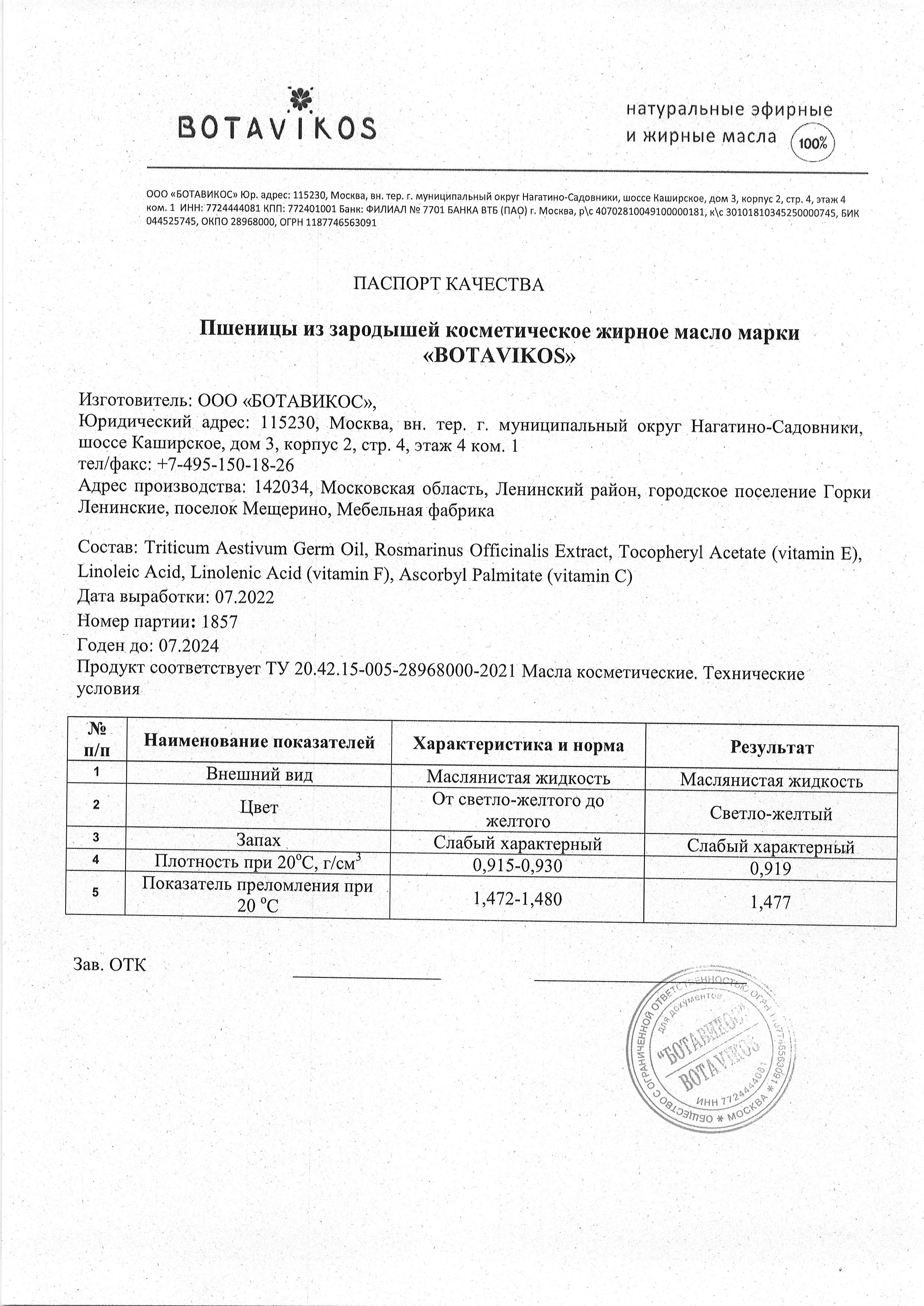Паспорт №072022